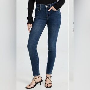 FRAME Womens Le High Skinny Jeans Size 28 Dark Wash 5 Pocket